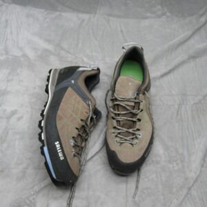 Salewa Womens Shoes 9.5US 7.5UK Tan Mountain Trainer Pelle‎ Hiking Trail Rugged